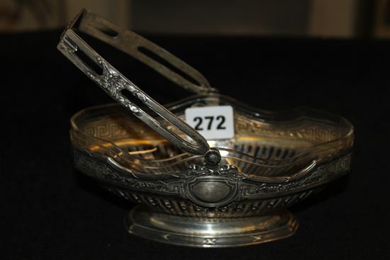 German silver basket